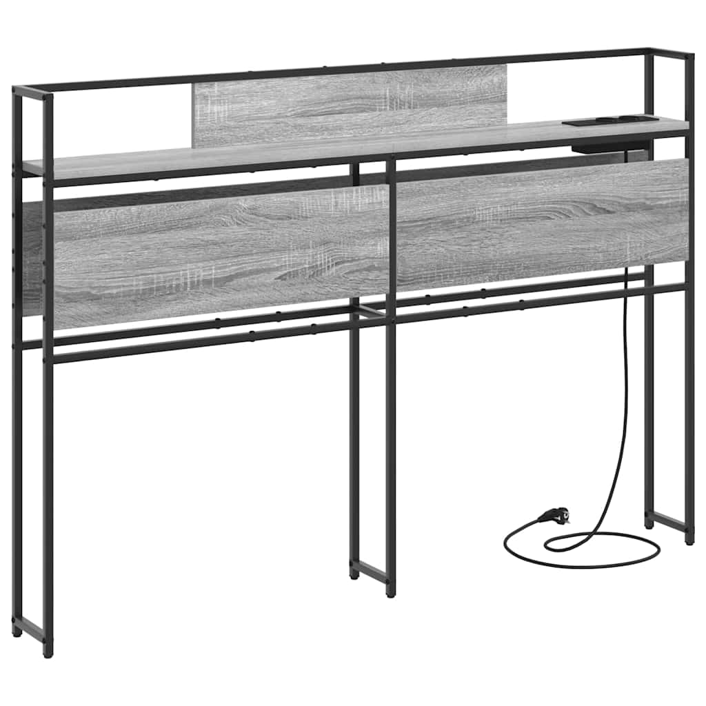 Tête de lit de rangement Sonoma gris 135 cm Bois d'ingénierie - XIOS