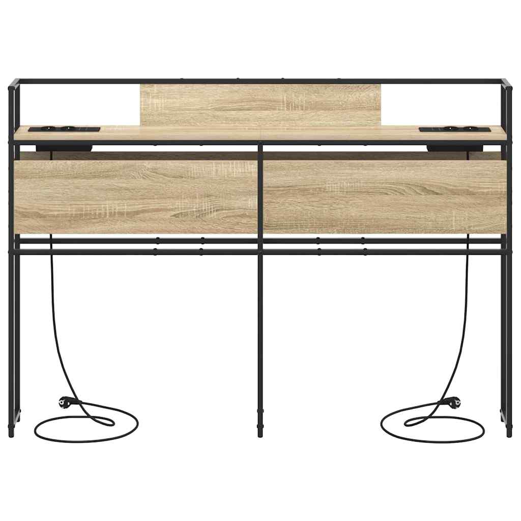Tête de lit de rangement Chêne sonoma 140 cm Bois d'ingénierie