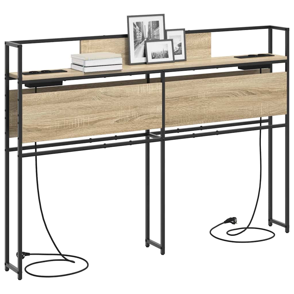 Tête de lit de rangement Chêne sonoma 150 cm Bois d'ingénierie