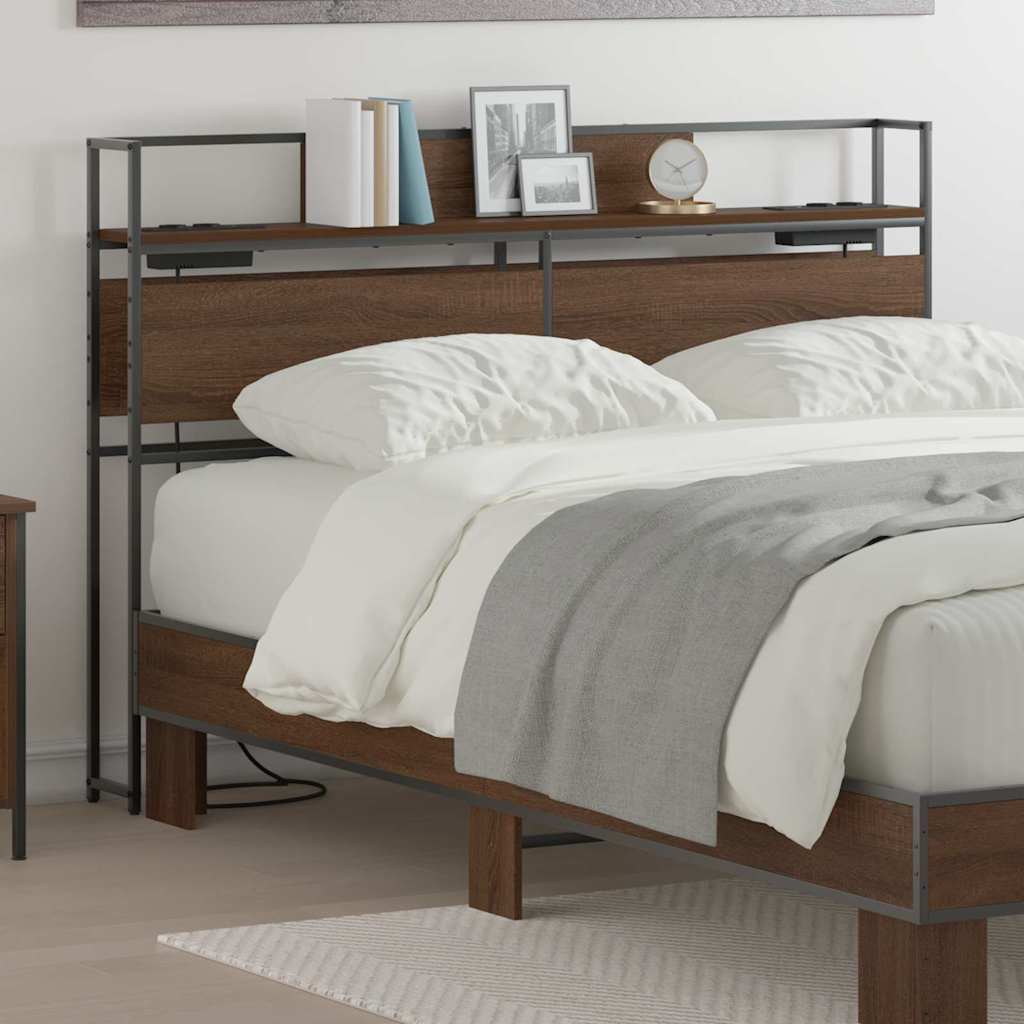 Tête de lit de rangement Chêne marron 150 cm Bois d'ingénierie - XIOS
