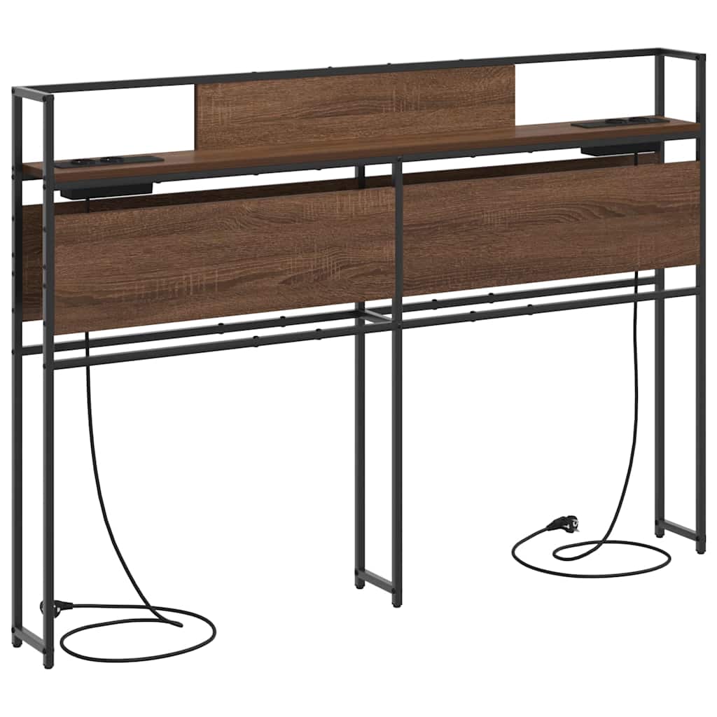 Tête de lit de rangement Chêne marron 150 cm Bois d'ingénierie - XIOS
