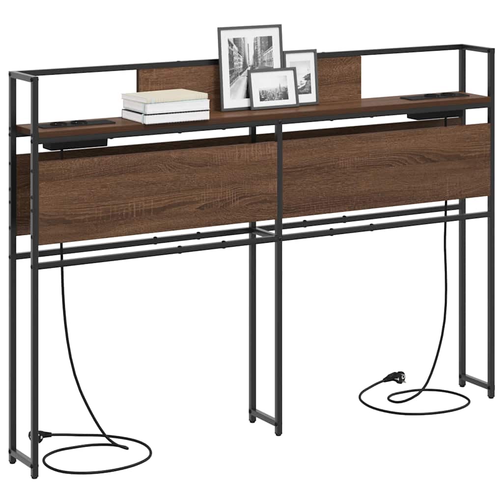 Tête de lit de rangement Chêne marron 150 cm Bois d'ingénierie - XIOS