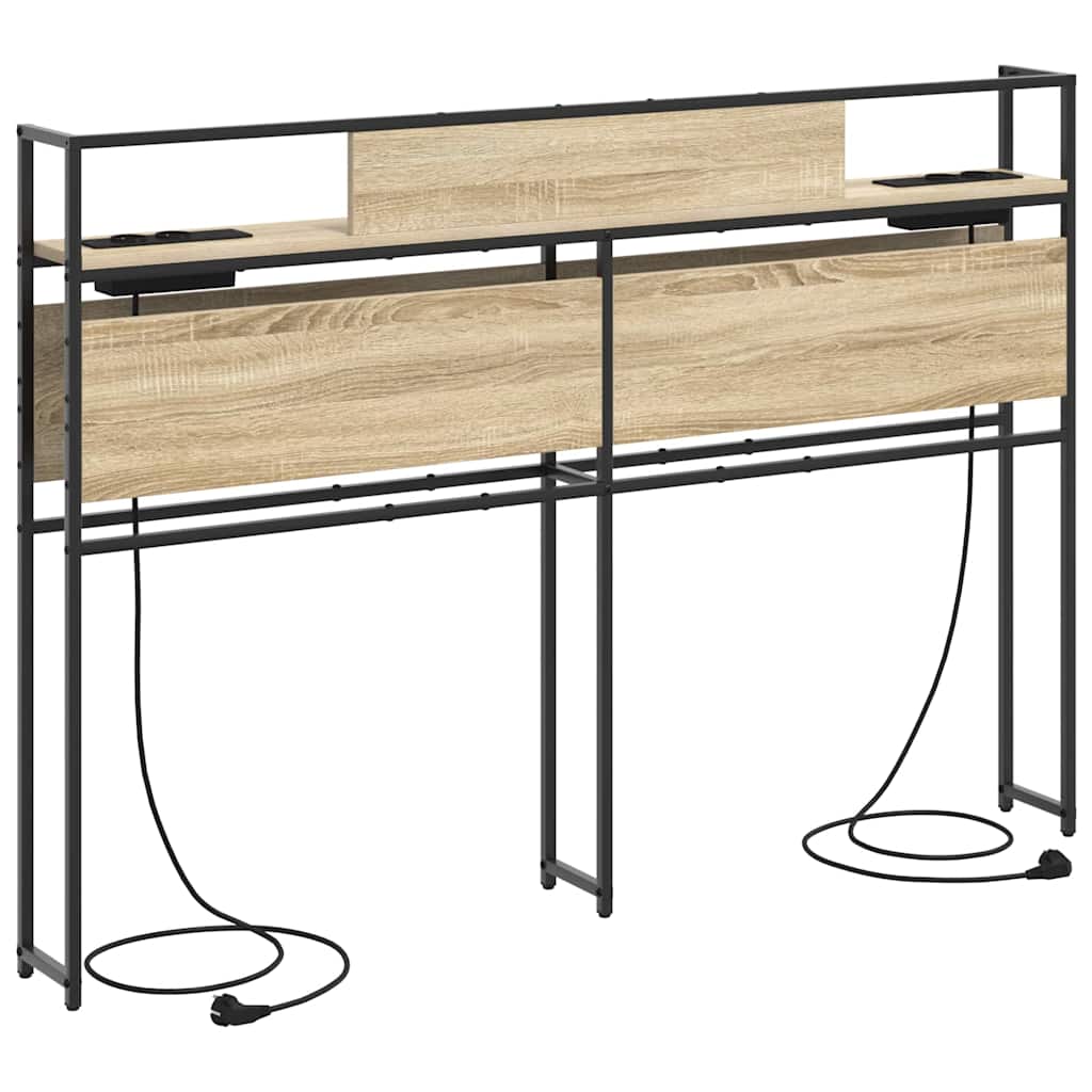 Tête de lit de rangement Chêne sonoma 160 cm Bois d'ingénierie