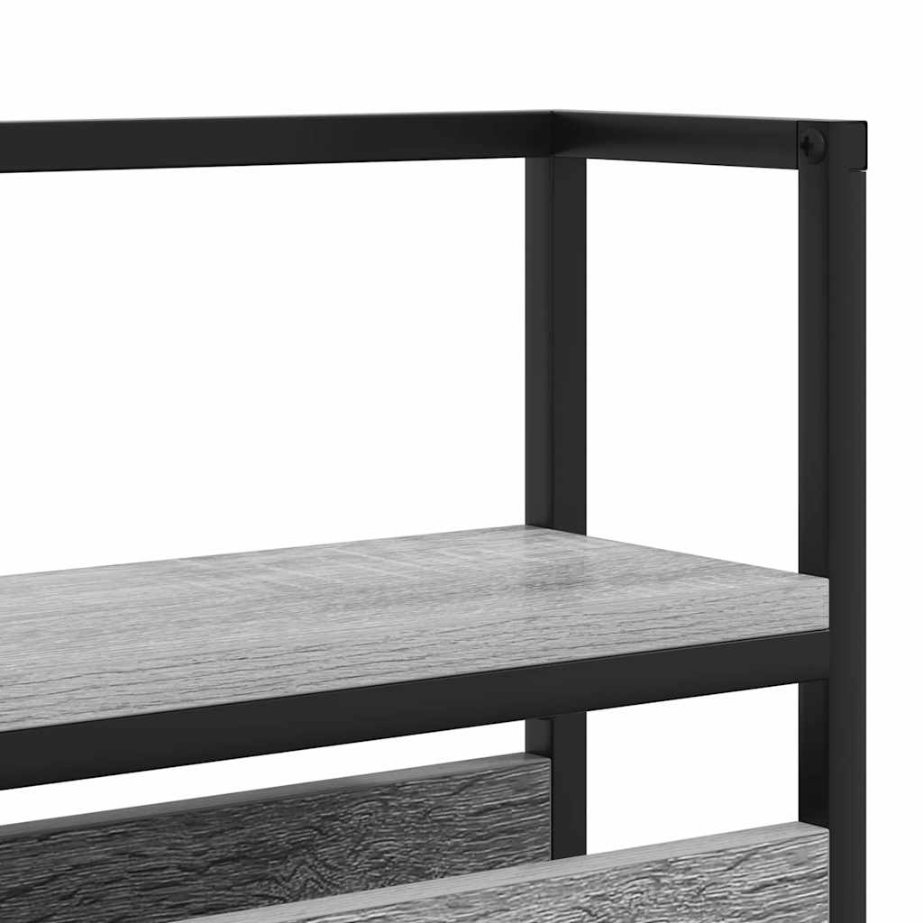Tête de lit de rangement Sonoma gris 160 cm Bois d'ingénierie - XIOS
