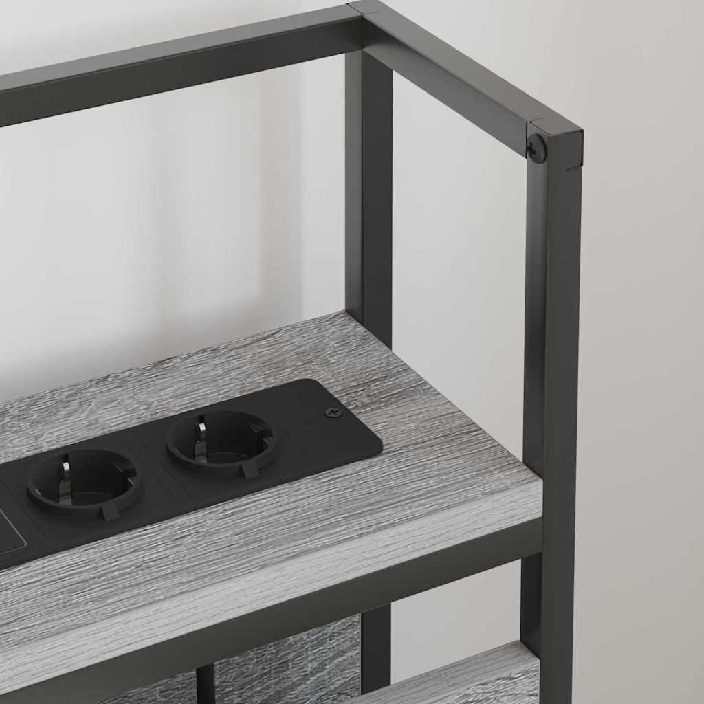 Tête de lit de rangement Sonoma gris 160 cm Bois d'ingénierie - XIOS