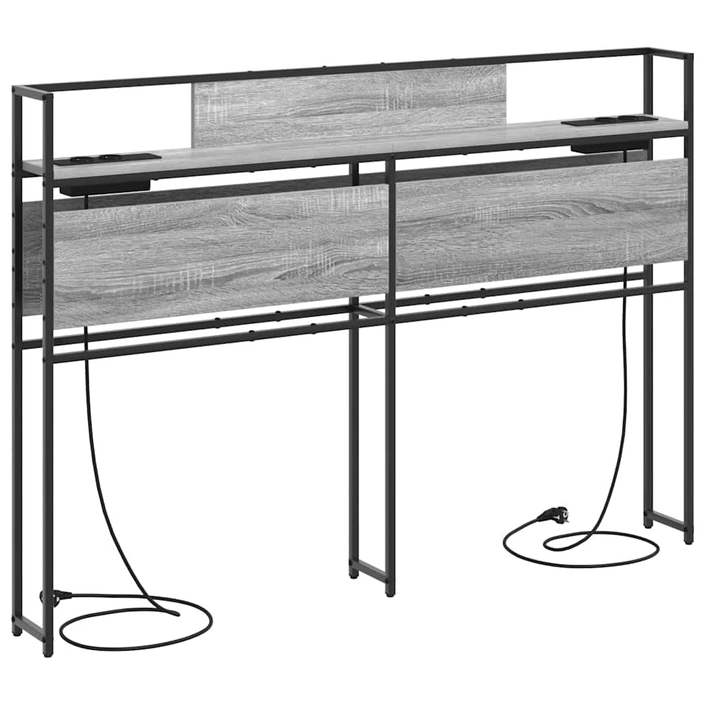 Tête de lit de rangement Sonoma gris 160 cm Bois d'ingénierie - XIOS