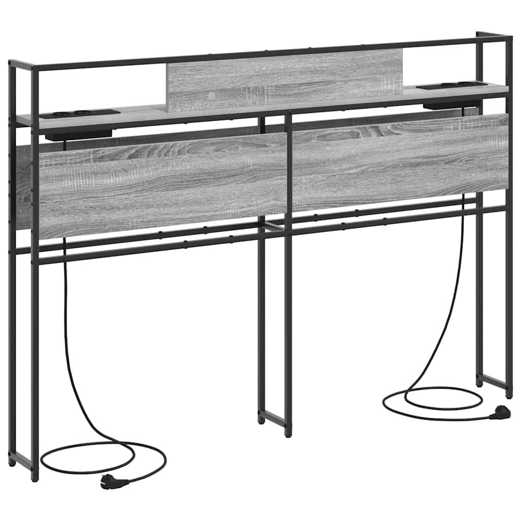 Tête de lit de rangement Sonoma gris 160 cm Bois d'ingénierie - XIOS