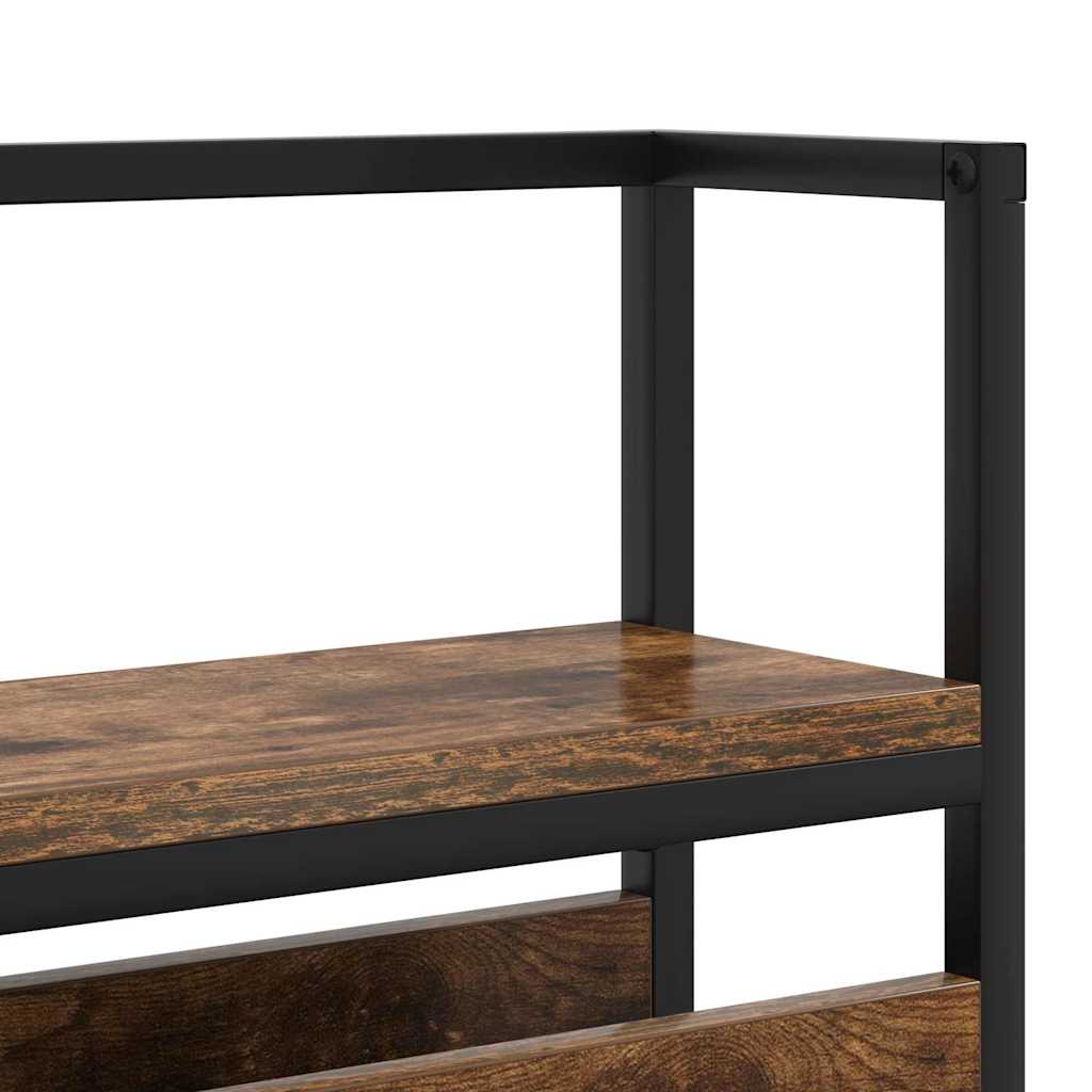 Tête de lit de rangement Chêne fumé 180 cm Bois d'ingénierie - XIOS