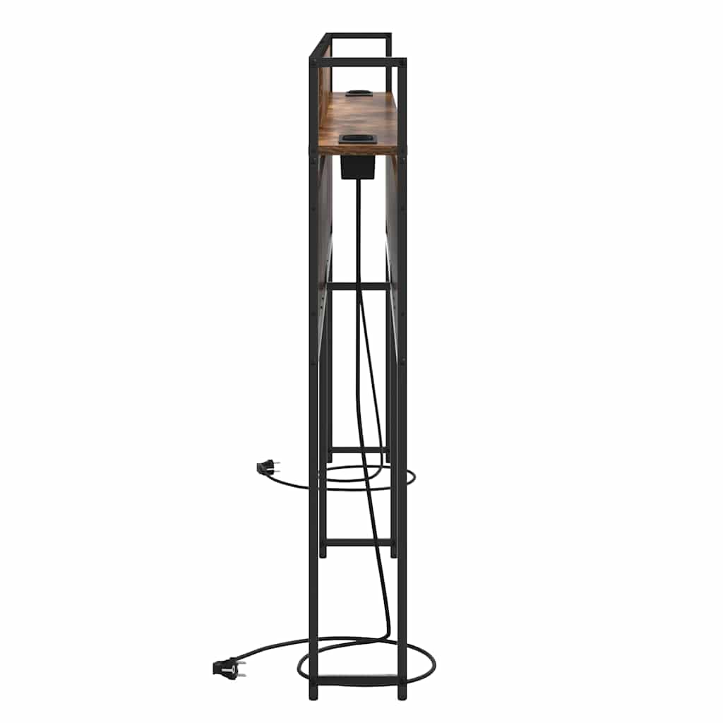 Tête de lit de rangement Chêne fumé 180 cm Bois d'ingénierie - XIOS