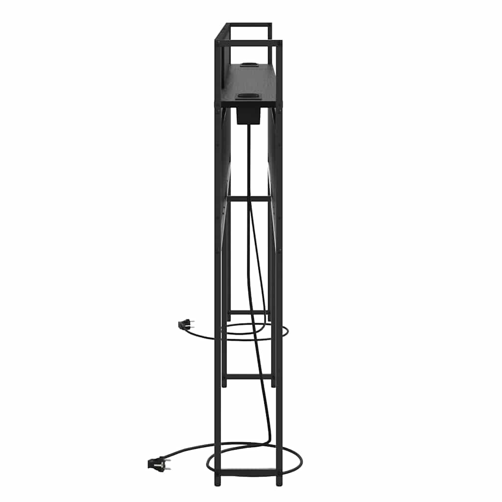 Tête de lit de rangement Chêne noir 200 cm Bois d'ingénierie - XIOS