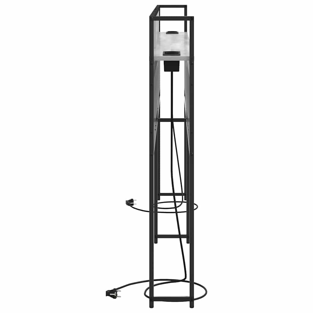 Tête de lit de rangement Sonoma gris 200 cm Bois d'ingénierie - XIOS