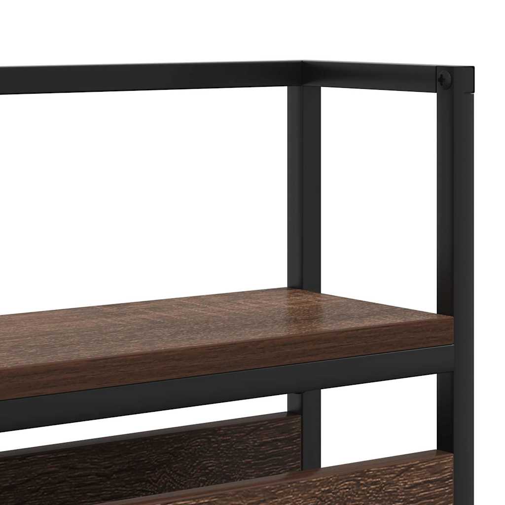 Tête de lit de rangement Chêne marron 200 cm Bois d'ingénierie