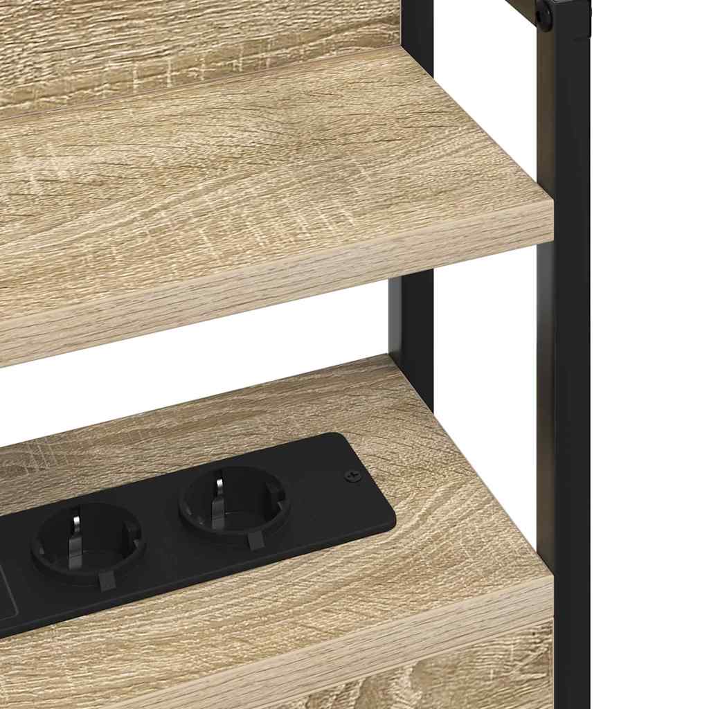 Tête de lit avec étagère Chêne sonoma 75 cm Bois d'ingénierie
