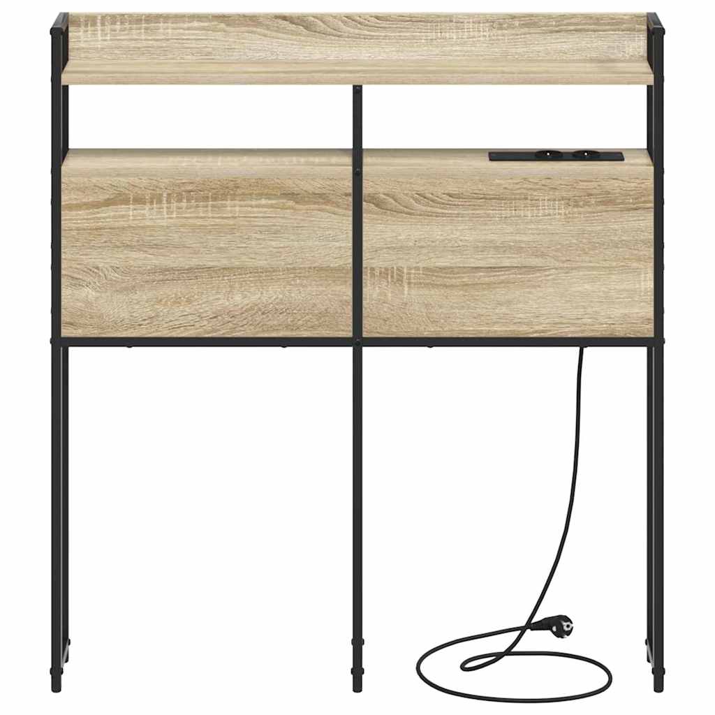 Tête de lit avec étagère Chêne sonoma 75 cm Bois d'ingénierie