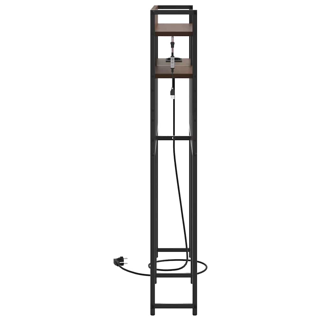 Tête de lit avec étagère Chêne marron 100 cm Bois d'ingénierie