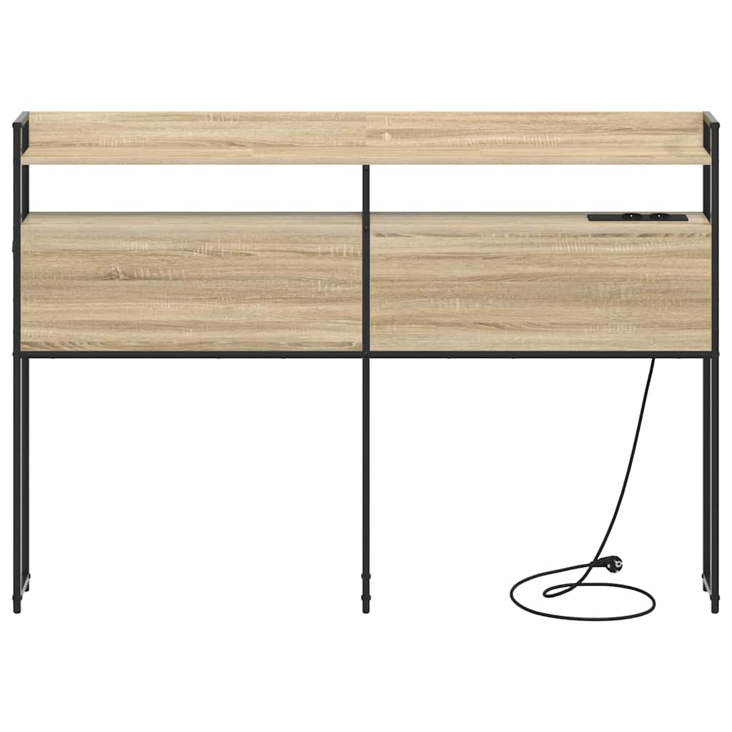 Tête de lit avec étagère Chêne sonoma 120 cm Bois d'ingénierie - XIOS
