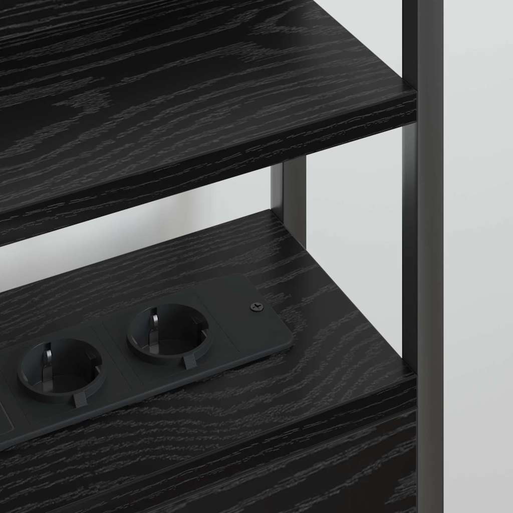 Tête de lit avec étagère Chêne noir 135 cm Bois d'ingénierie - XIOS
