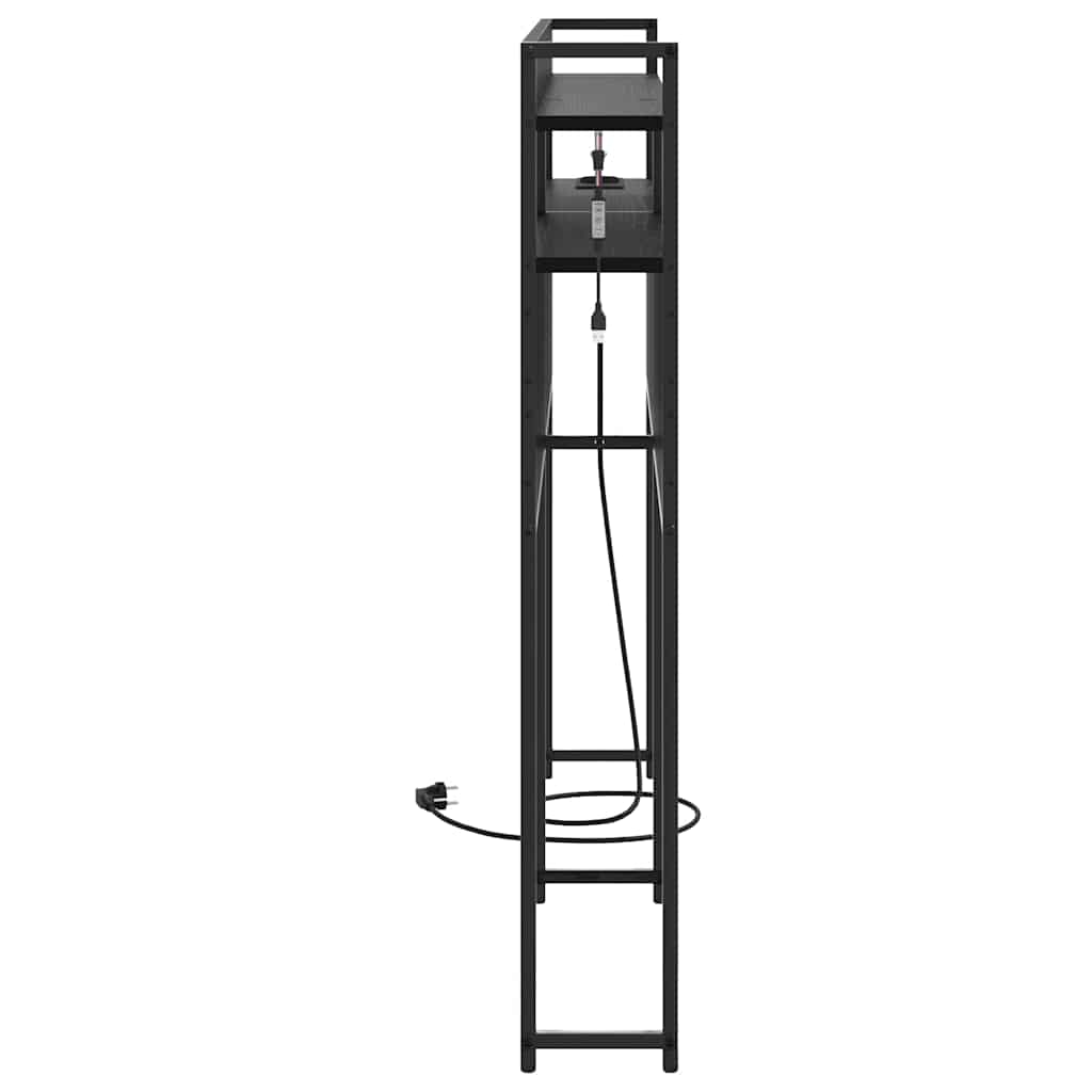 Tête de lit avec étagère Chêne noir 135 cm Bois d'ingénierie - XIOS