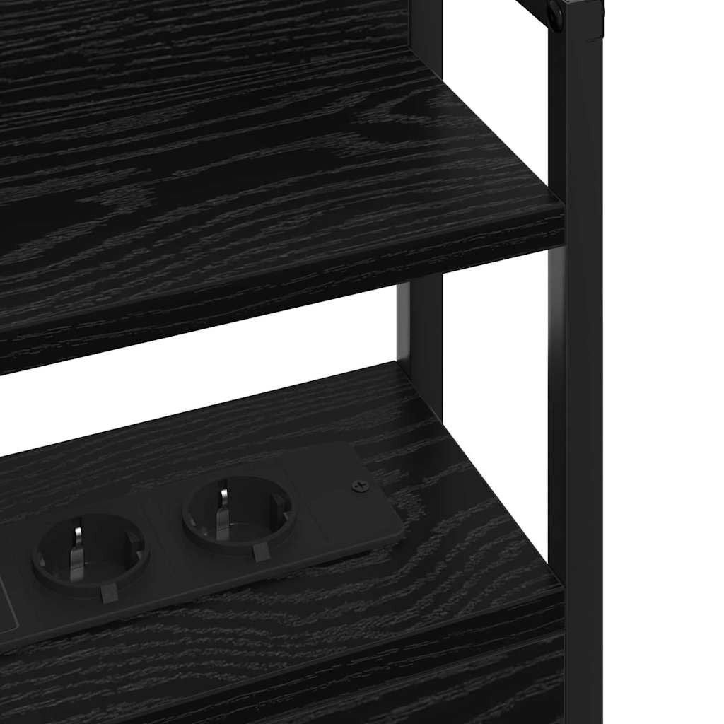 Tête de lit avec étagère Chêne noir 140 cm Bois d'ingénierie - XIOS