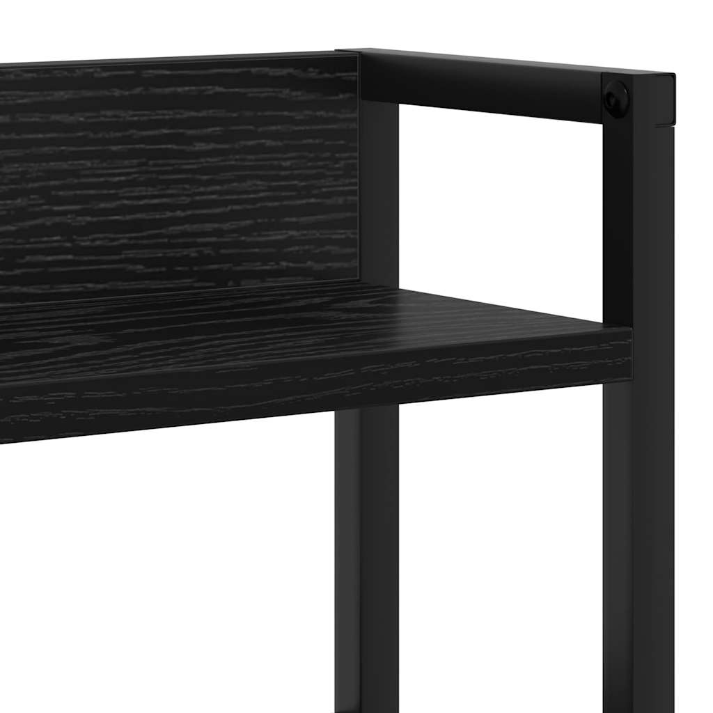 Tête de lit avec étagère Chêne noir 140 cm Bois d'ingénierie - XIOS
