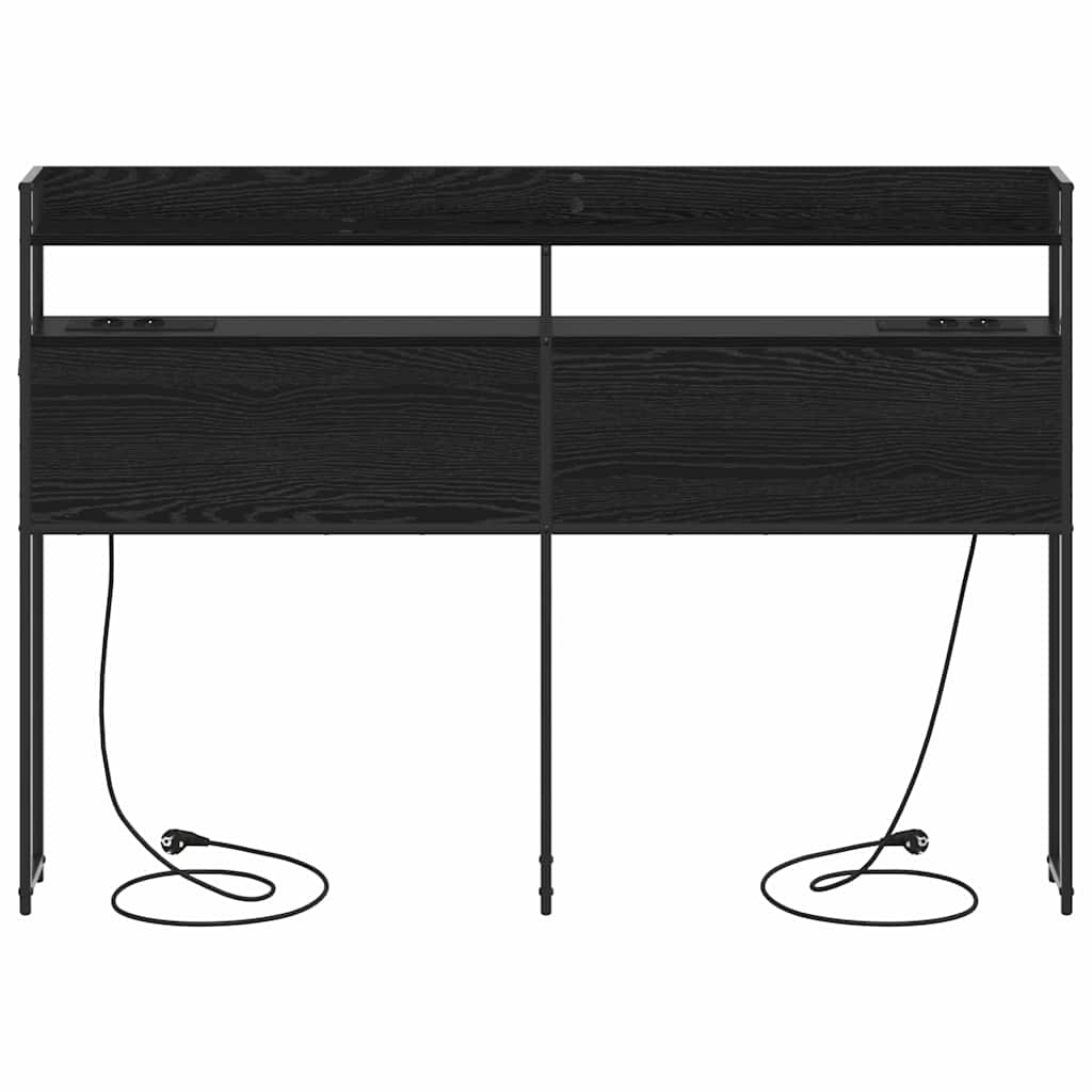 Tête de lit avec étagère Chêne noir 140 cm Bois d'ingénierie - XIOS