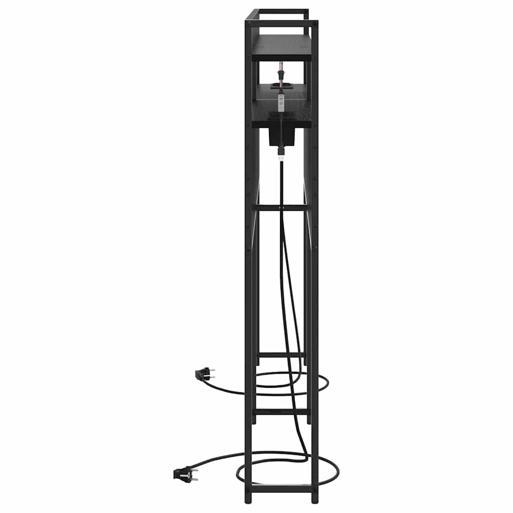 Tête de lit avec étagère Chêne noir 140 cm Bois d'ingénierie - XIOS
