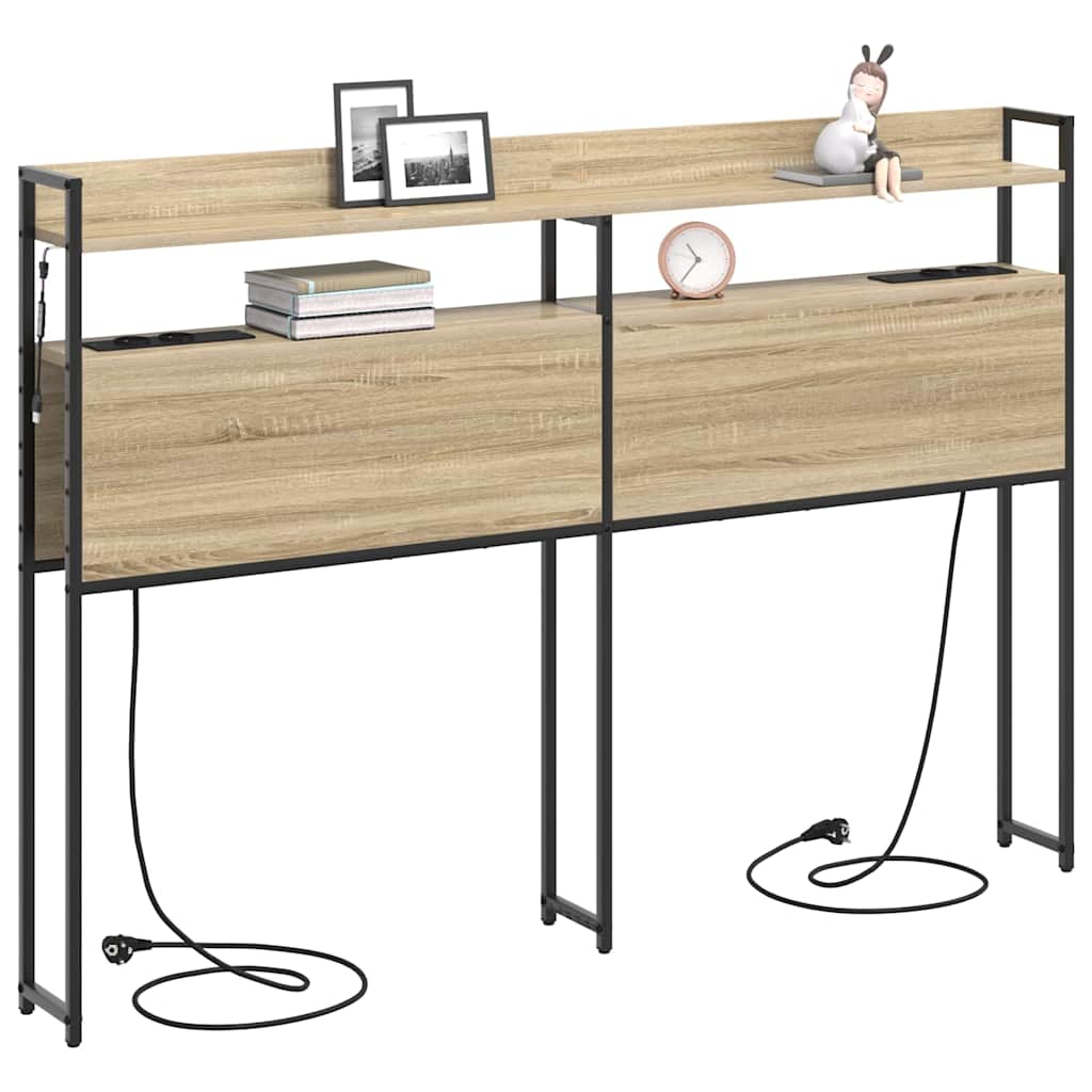 Tête de lit avec étagère Chêne sonoma 140 cm Bois d'ingénierie - XIOS