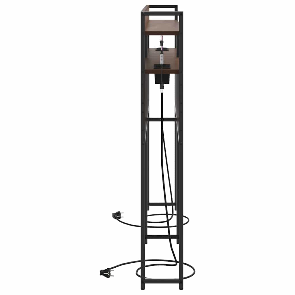 Tête de lit avec étagère Chêne marron 150 cm Bois d'ingénierie