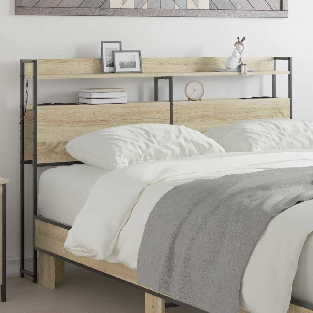 Tête de lit avec étagère Chêne sonoma 160 cm Bois d'ingénierie - XIOS