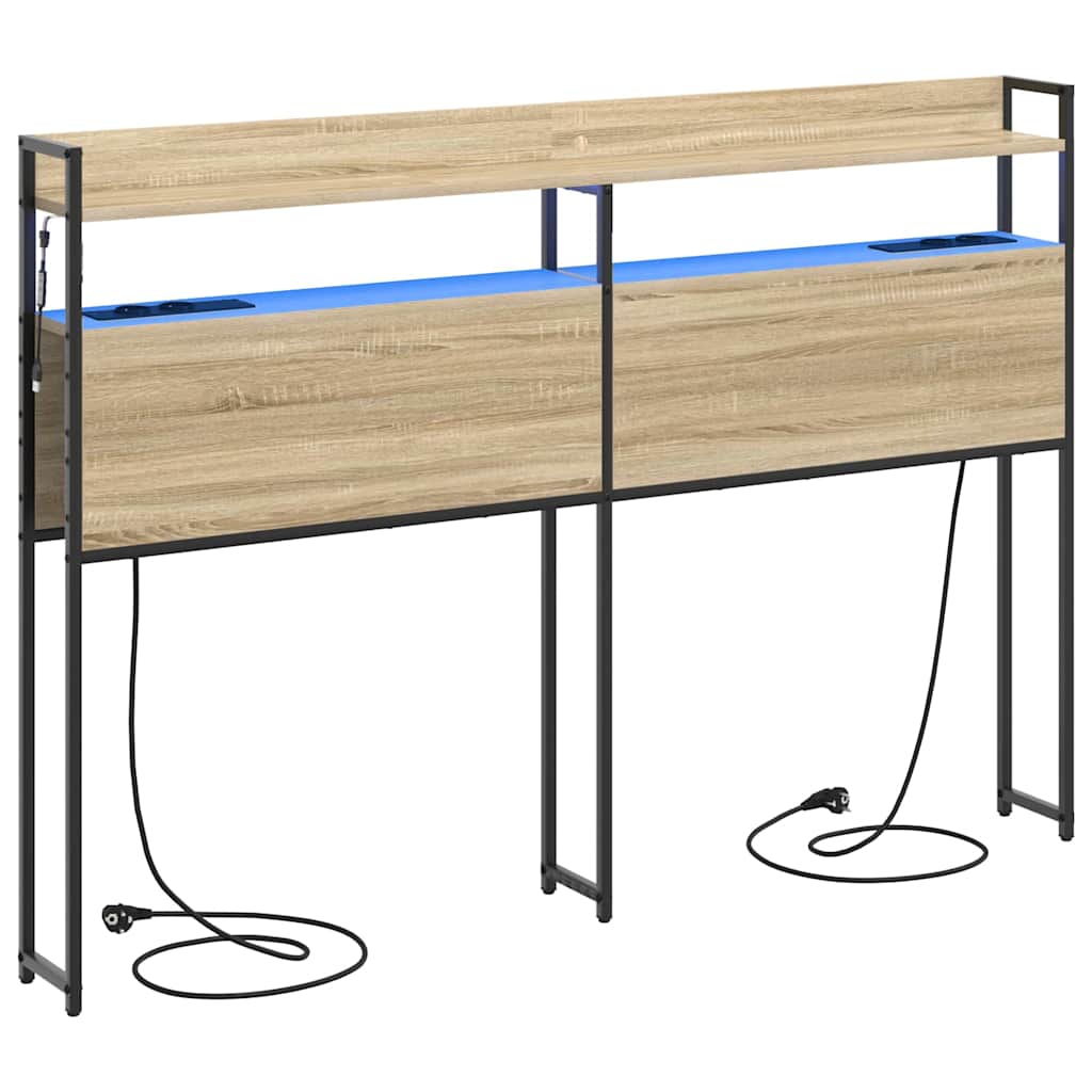 Tête de lit avec étagère Chêne sonoma 160 cm Bois d'ingénierie - XIOS