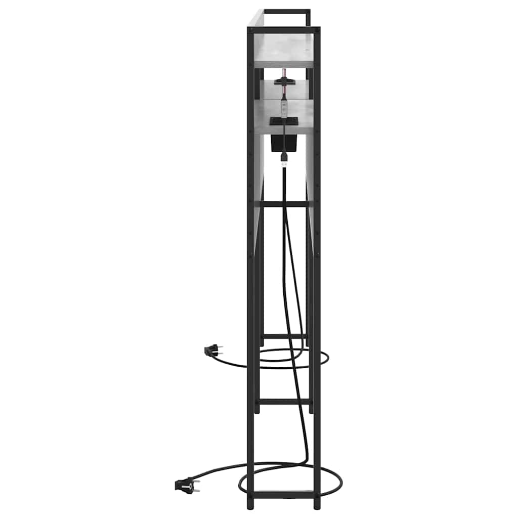 Tête de lit avec étagère Sonoma gris 180 cm Bois d'ingénierie - XIOS
