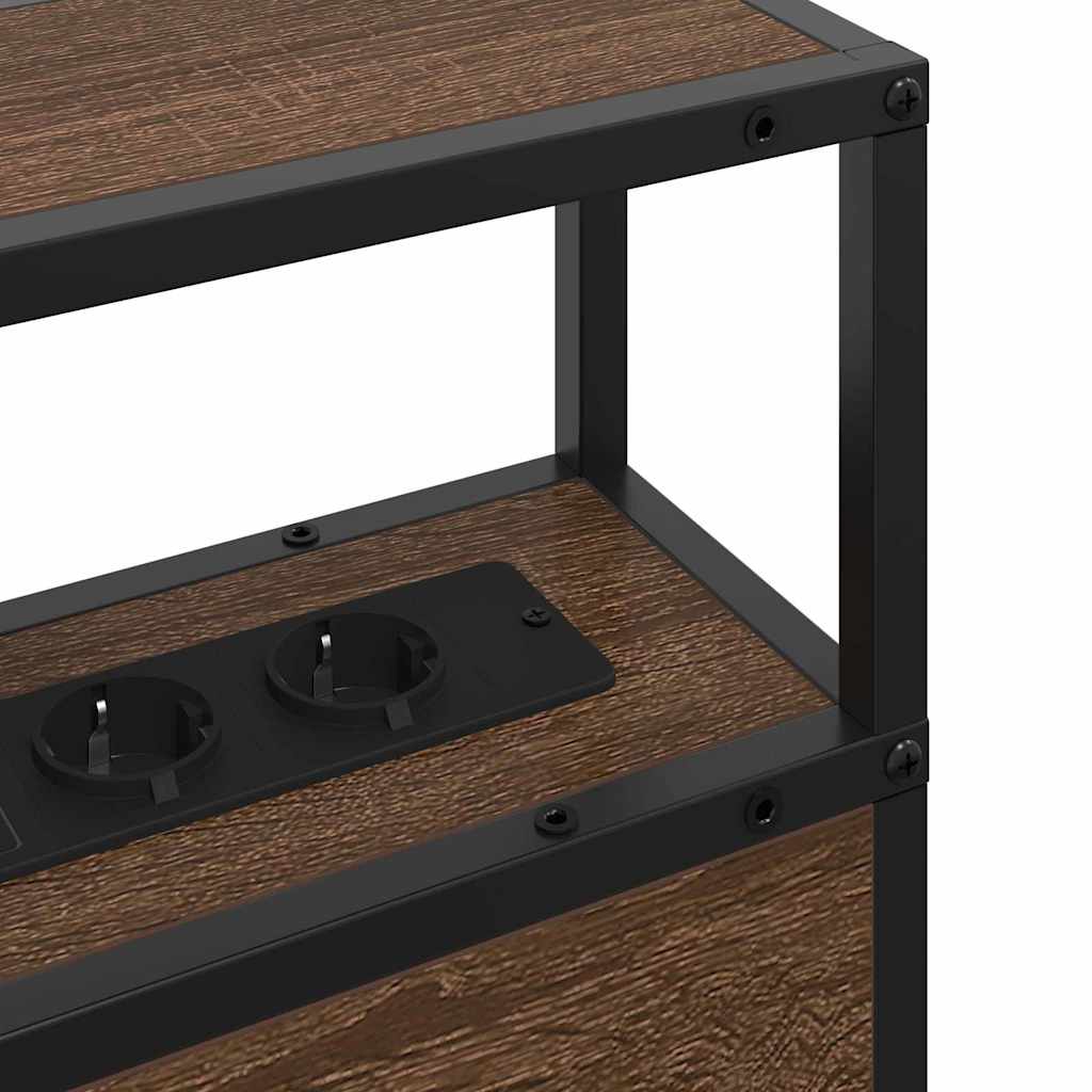 Tête de lit de rangement Chêne marron 75 cm Bois d'ingénierie - XIOS