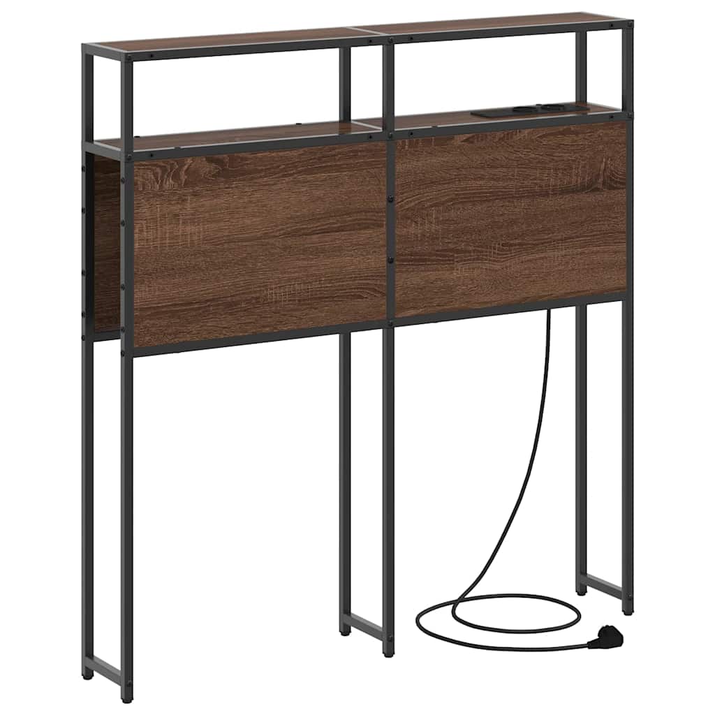 Tête de lit de rangement Chêne marron 75 cm Bois d'ingénierie - XIOS