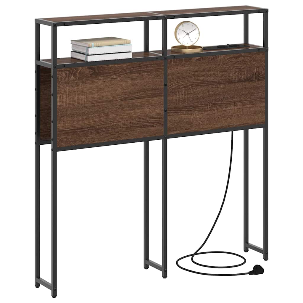 Tête de lit de rangement Chêne marron 75 cm Bois d'ingénierie - XIOS
