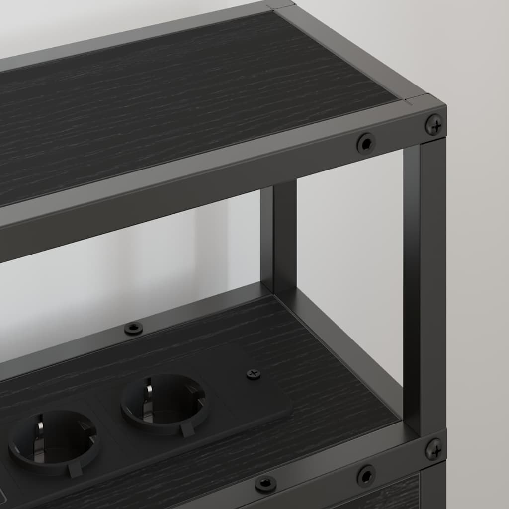 Tête de lit de rangement Chêne noir 80 cm Bois d'ingénierie - XIOS