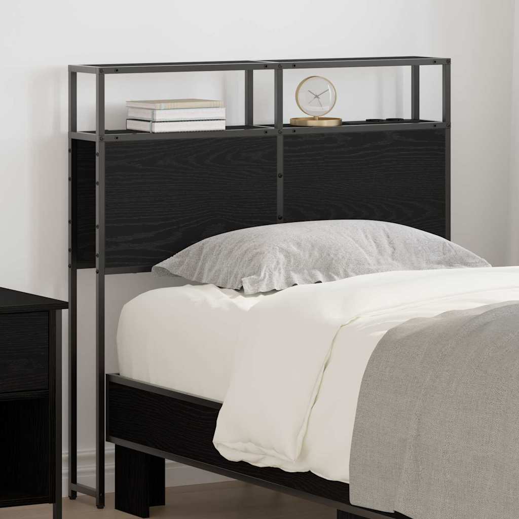 Tête de lit de rangement Chêne noir 90 cm Bois d'ingénierie - XIOS