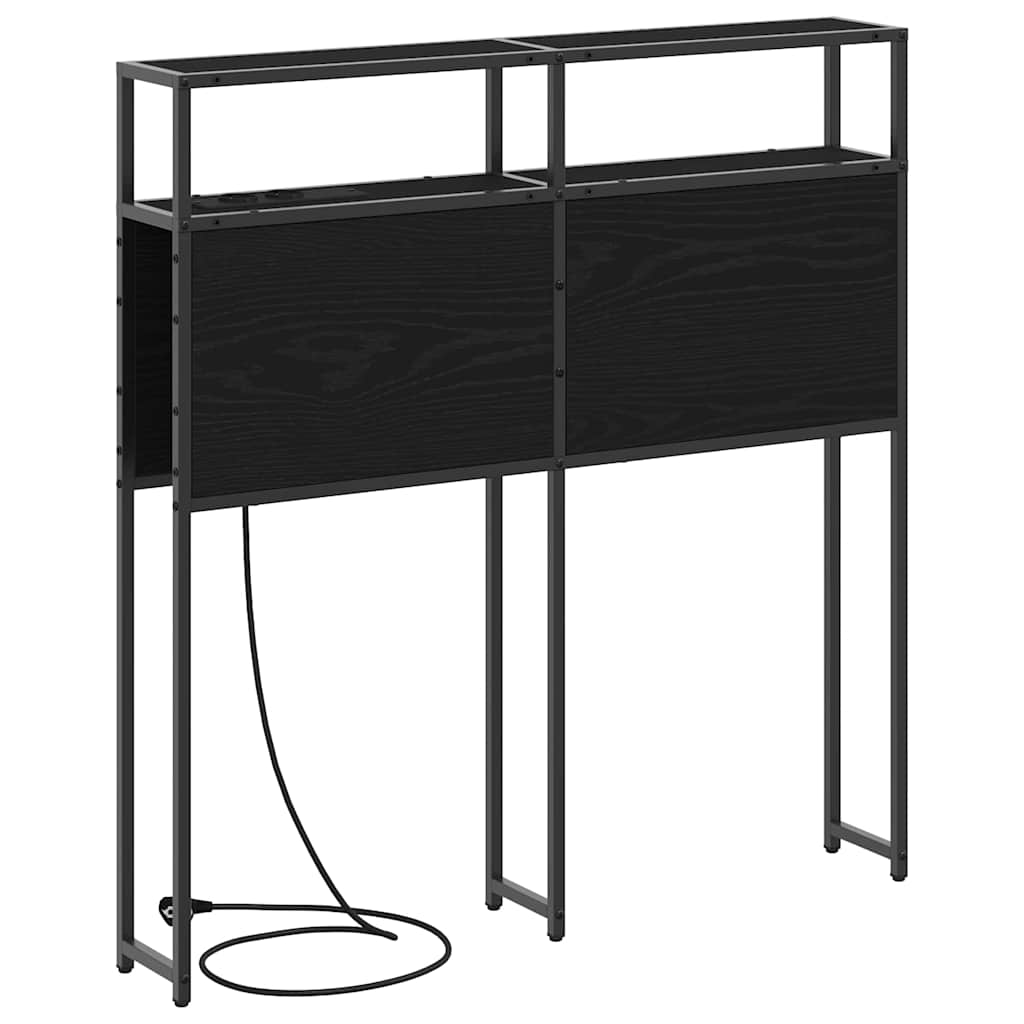 Tête de lit de rangement Chêne noir 90 cm Bois d'ingénierie - XIOS