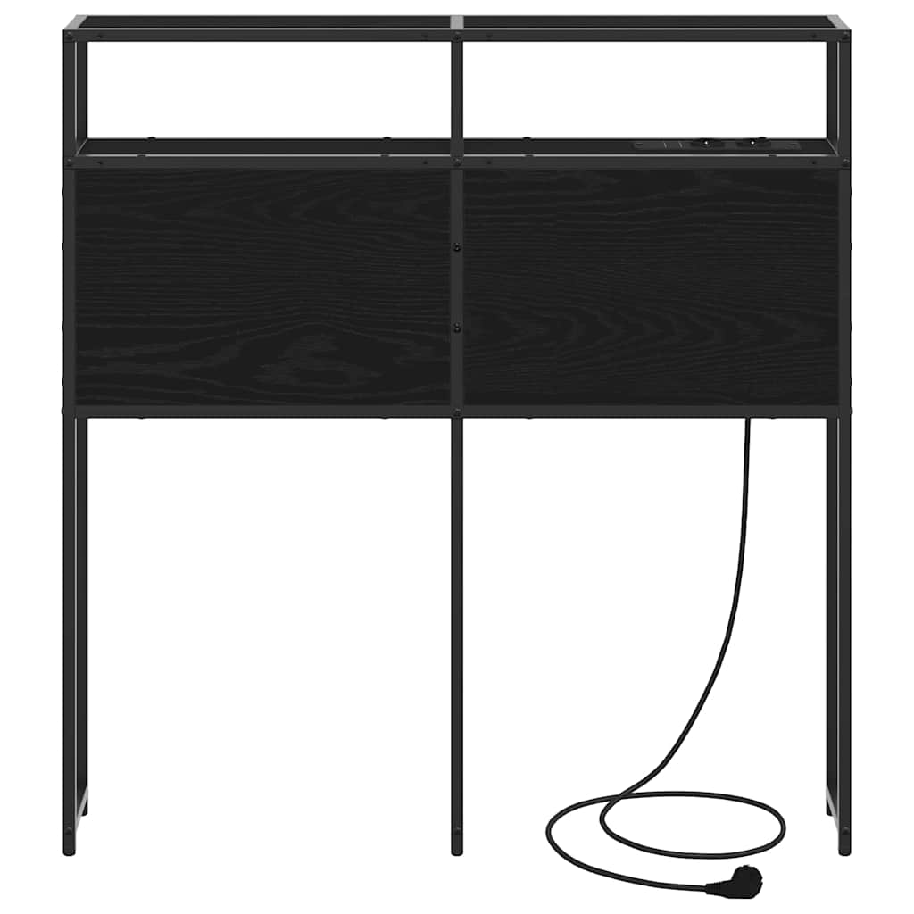 Tête de lit de rangement Chêne noir 90 cm Bois d'ingénierie - XIOS