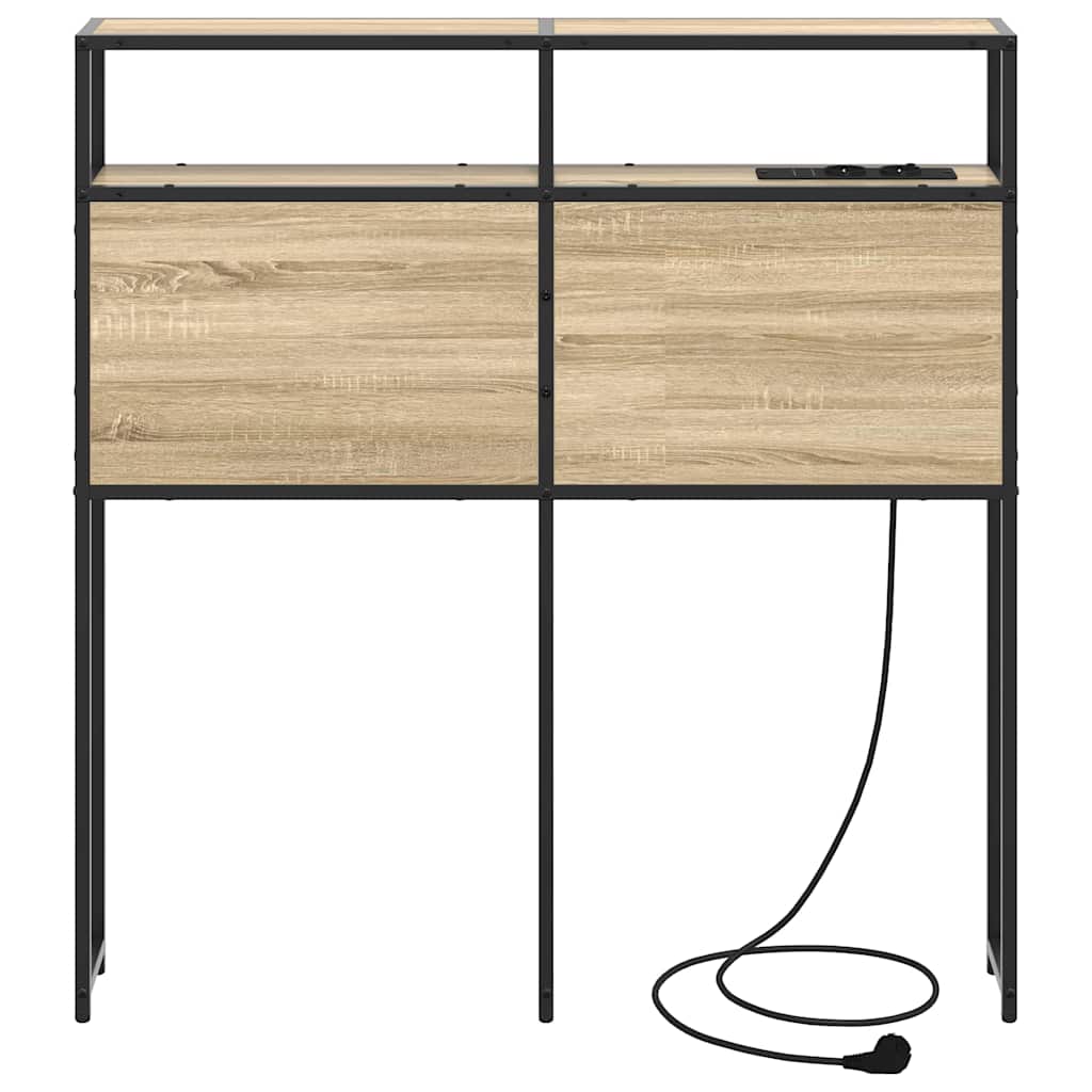Tête de lit de rangement Chêne sonoma 100 cm Bois d'ingénierie - XIOS