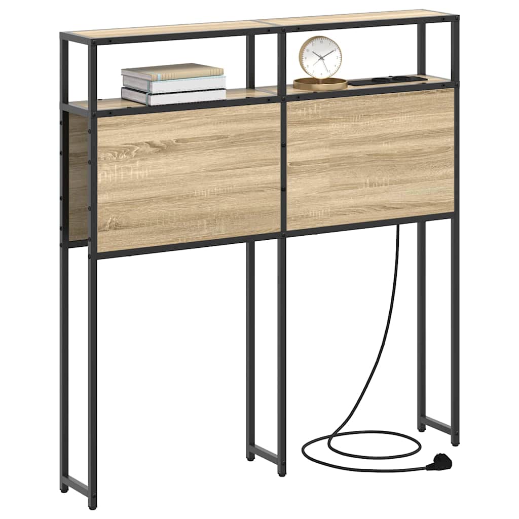 Tête de lit de rangement Chêne sonoma 100 cm Bois d'ingénierie - XIOS