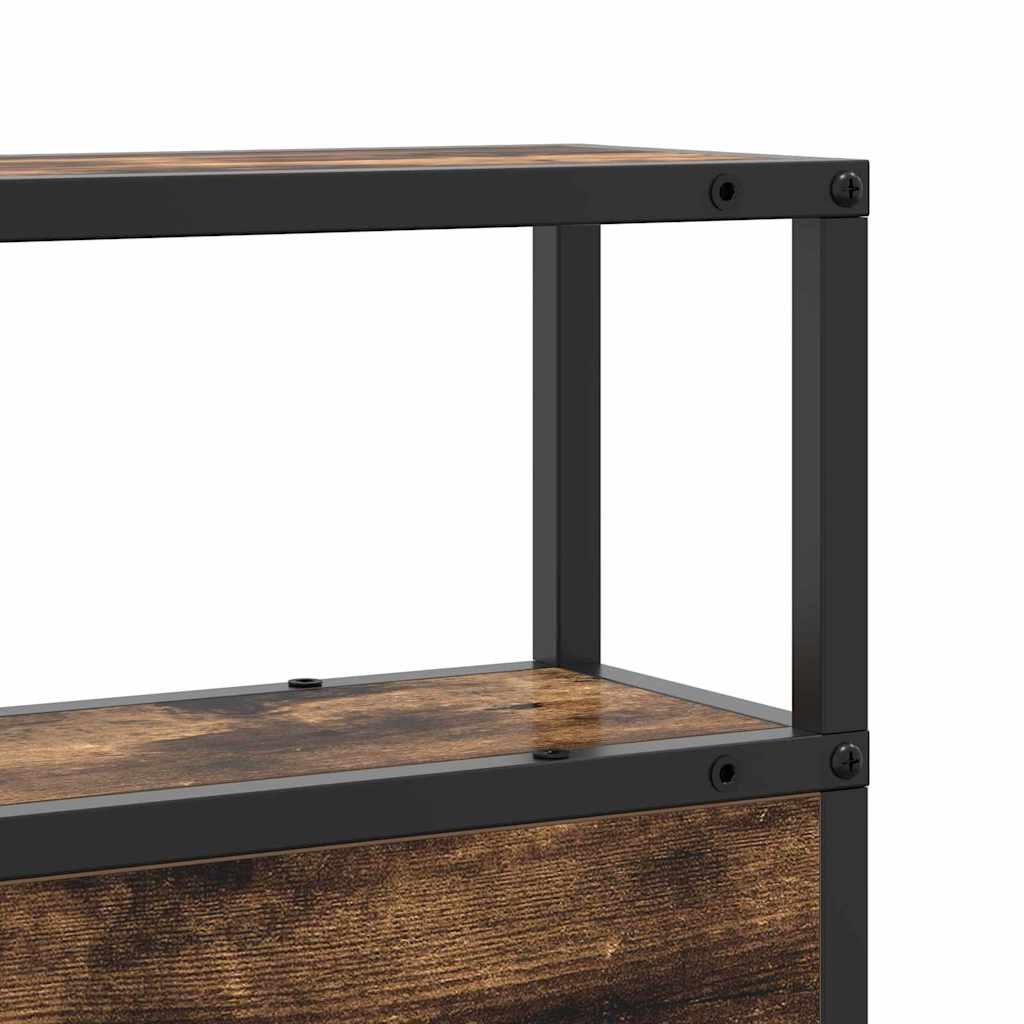 Tête de lit de rangement Chêne fumé 100 cm Bois d'ingénierie
