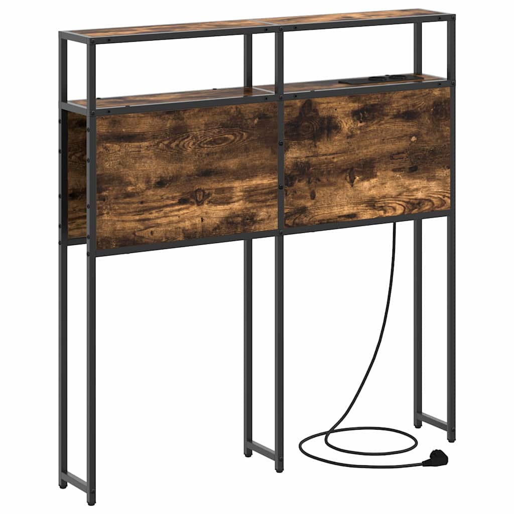 Tête de lit de rangement Chêne fumé 100 cm Bois d'ingénierie