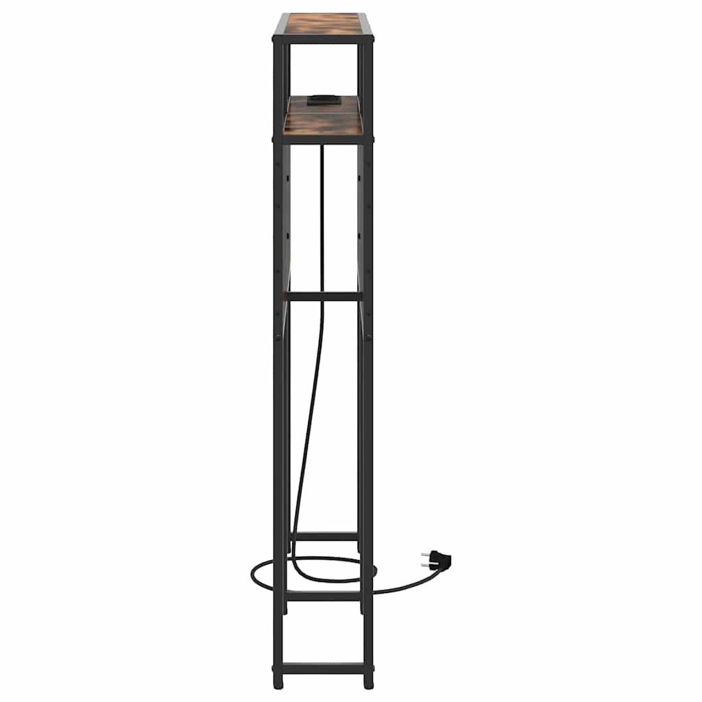 Tête de lit de rangement Chêne fumé 100 cm Bois d'ingénierie