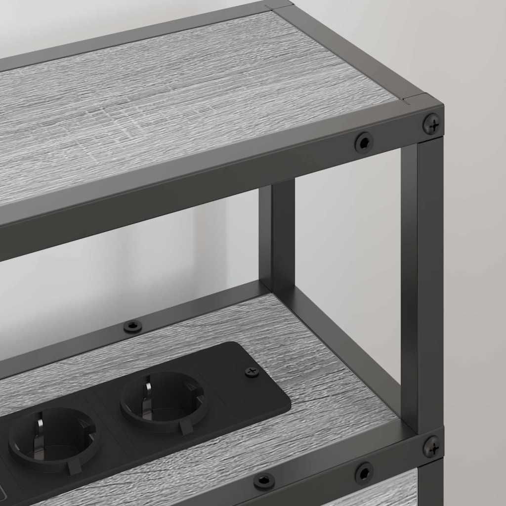 Tête de lit de rangement Sonoma gris 100 cm Bois d'ingénierie