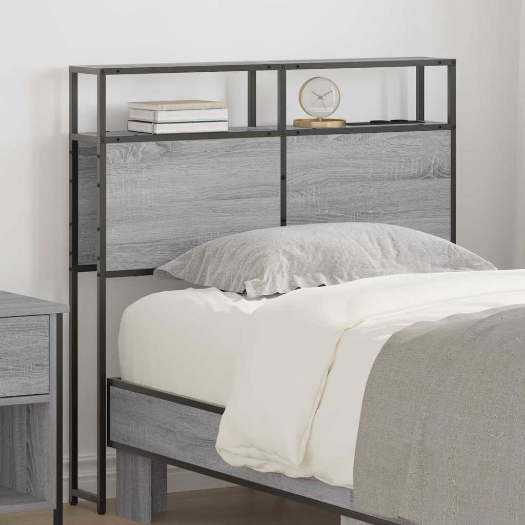 Tête de lit de rangement Sonoma gris 100 cm Bois d'ingénierie