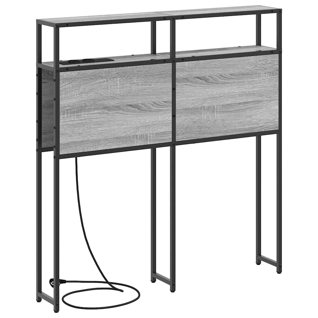 Tête de lit de rangement Sonoma gris 100 cm Bois d'ingénierie