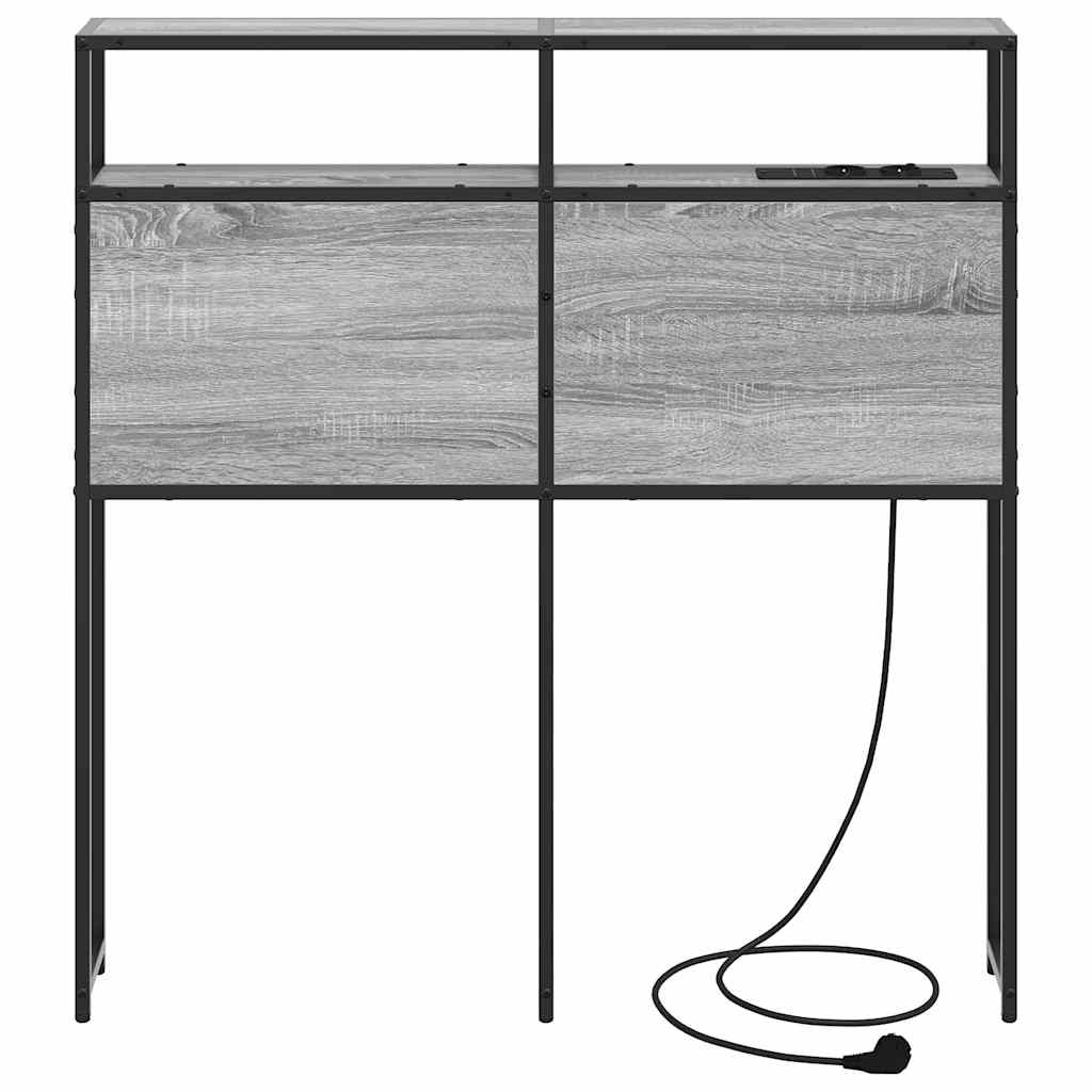 Tête de lit de rangement Sonoma gris 100 cm Bois d'ingénierie