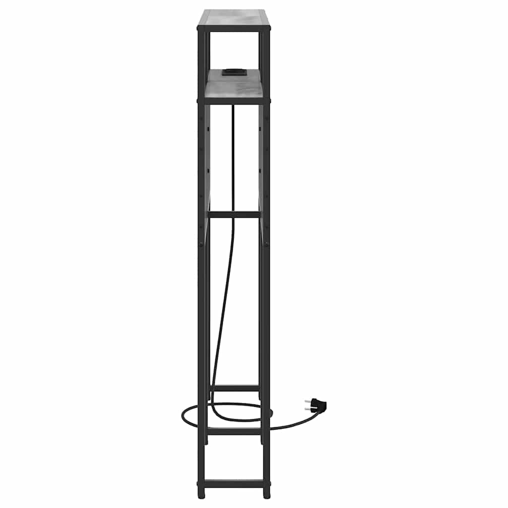 Tête de lit de rangement Sonoma gris 100 cm Bois d'ingénierie