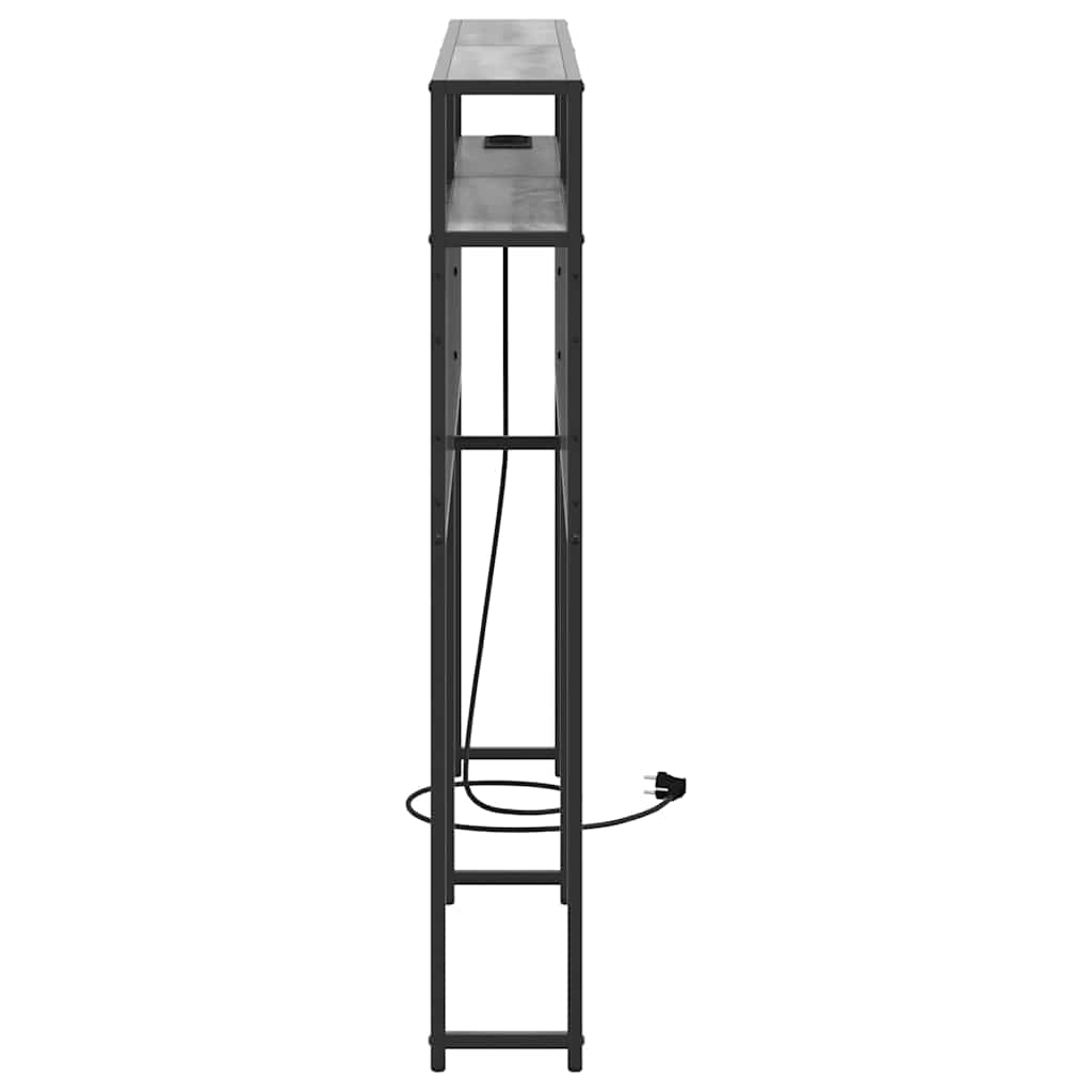 Tête de lit de rangement Sonoma gris 120 cm Bois d'ingénierie