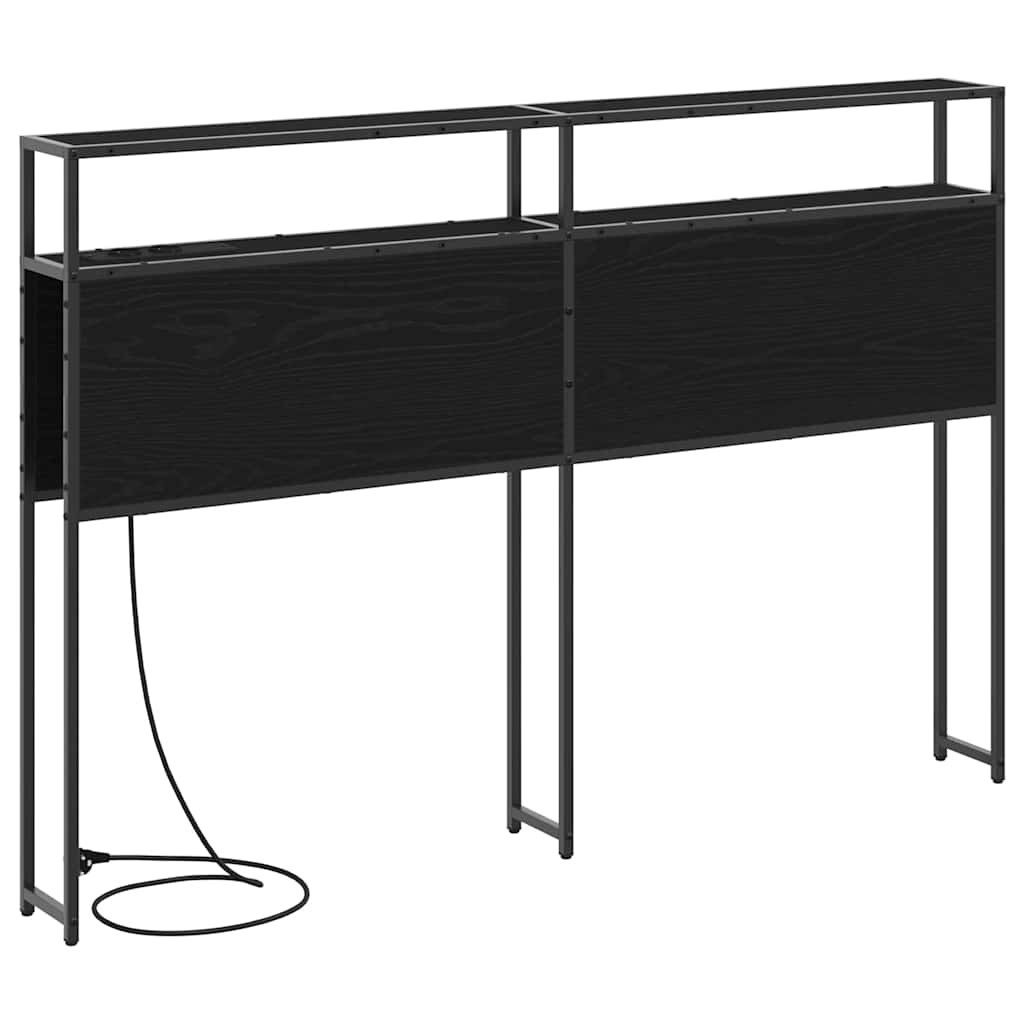 Tête de lit de rangement Chêne noir 135 cm Bois d'ingénierie - XIOS